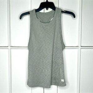 Vuori Sunrise High Neck Tank in Pistachio Green Heathered